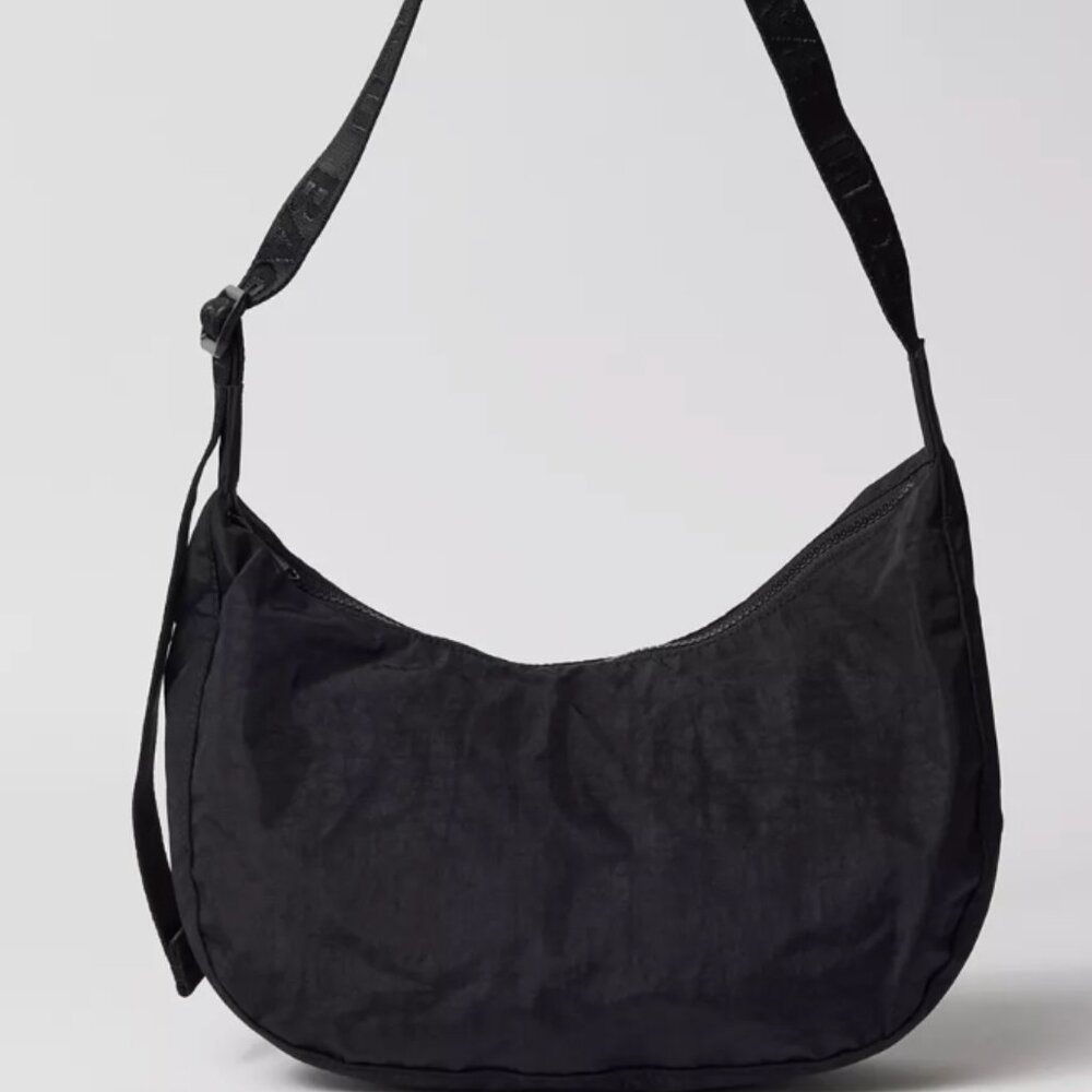 Brand New Black Baggu Crescent Bag- Medium size